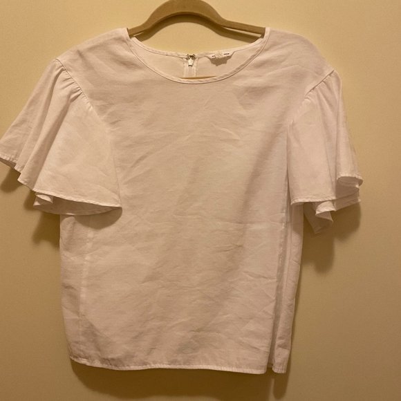 Club Monaco - Flutter Sleeve Top - Picture 2 of 5